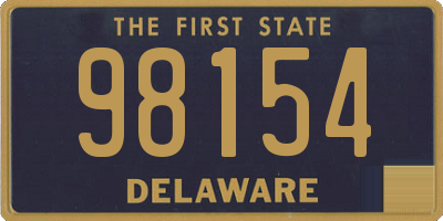 DE license plate 98154