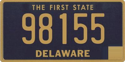 DE license plate 98155