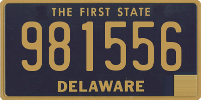 DE license plate 981556