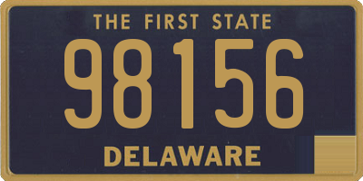 DE license plate 98156