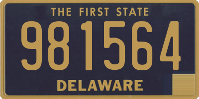 DE license plate 981564