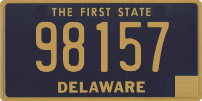 DE license plate 98157