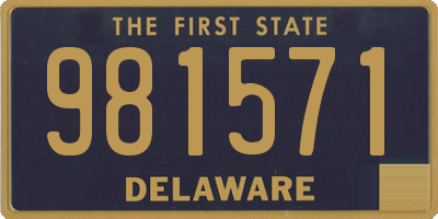 DE license plate 981571