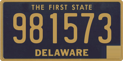DE license plate 981573