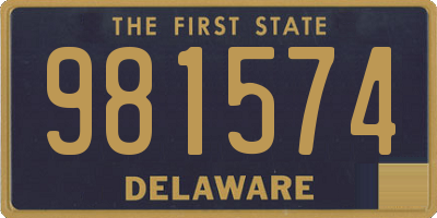 DE license plate 981574