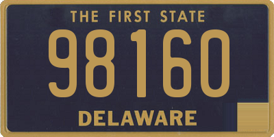 DE license plate 98160