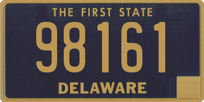 DE license plate 98161