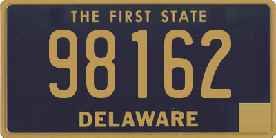 DE license plate 98162