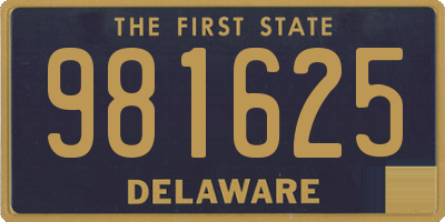 DE license plate 981625