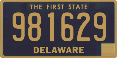 DE license plate 981629