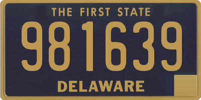 DE license plate 981639