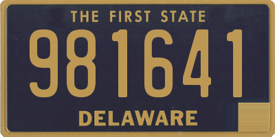 DE license plate 981641