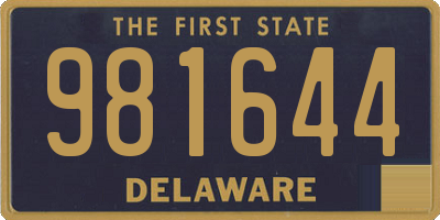 DE license plate 981644