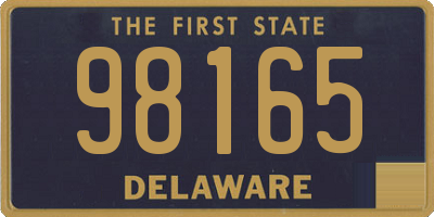 DE license plate 98165