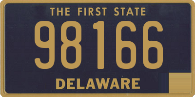 DE license plate 98166