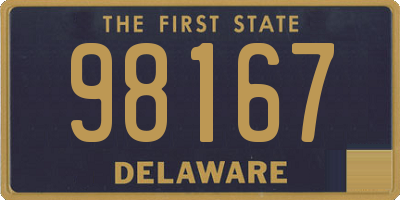 DE license plate 98167