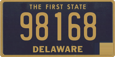 DE license plate 98168