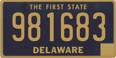 DE license plate 981683