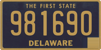DE license plate 981690
