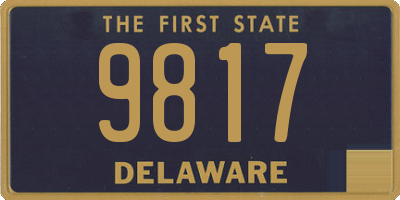 DE license plate 9817