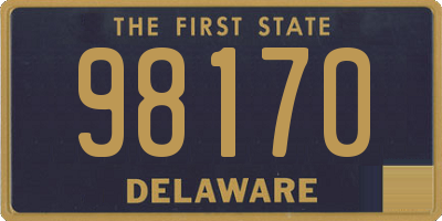 DE license plate 98170