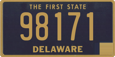 DE license plate 98171