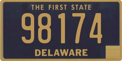 DE license plate 98174