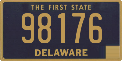 DE license plate 98176
