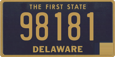 DE license plate 98181