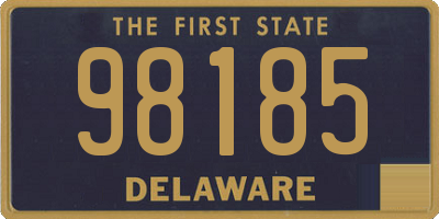 DE license plate 98185