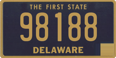 DE license plate 98188