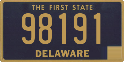 DE license plate 98191
