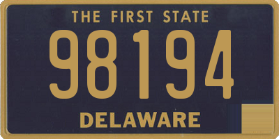 DE license plate 98194