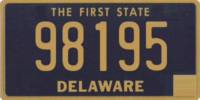 DE license plate 98195