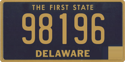 DE license plate 98196