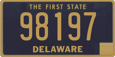 DE license plate 98197