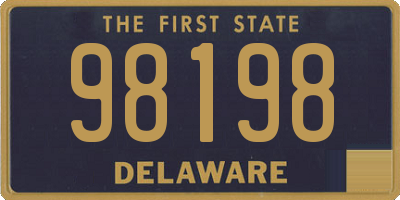 DE license plate 98198