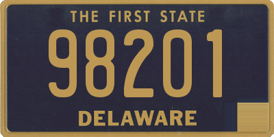 DE license plate 98201