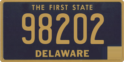 DE license plate 98202