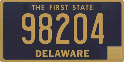 DE license plate 98204