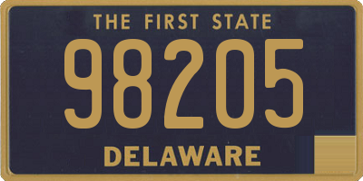 DE license plate 98205