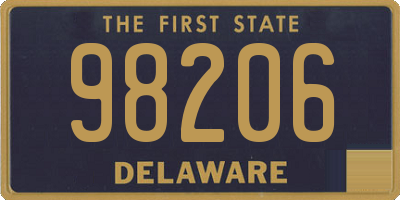 DE license plate 98206