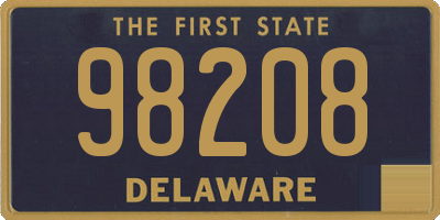 DE license plate 98208