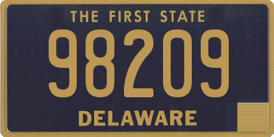 DE license plate 98209
