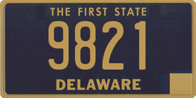 DE license plate 9821