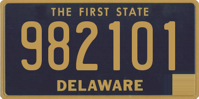 DE license plate 982101