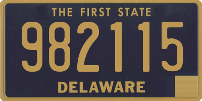 DE license plate 982115