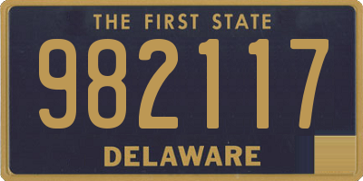 DE license plate 982117