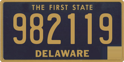 DE license plate 982119