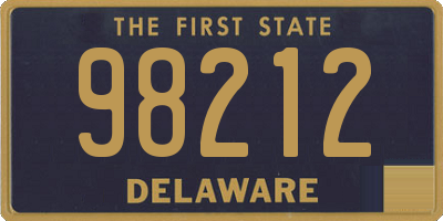 DE license plate 98212